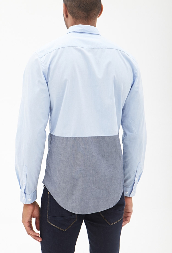 Cămașă în două culori