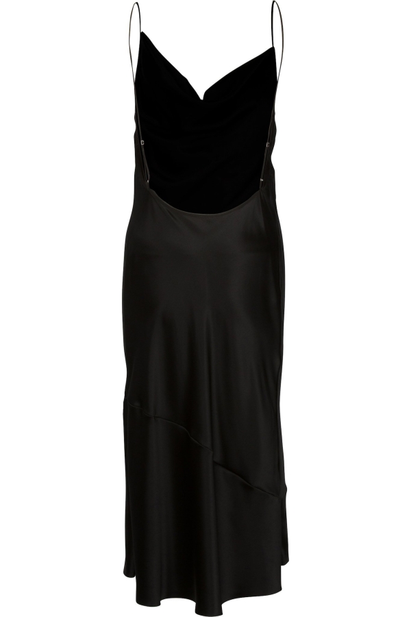Rochie de satin neagra