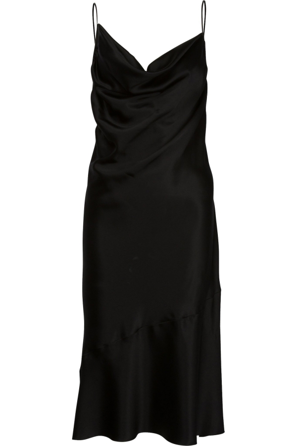 Rochie de satin neagra