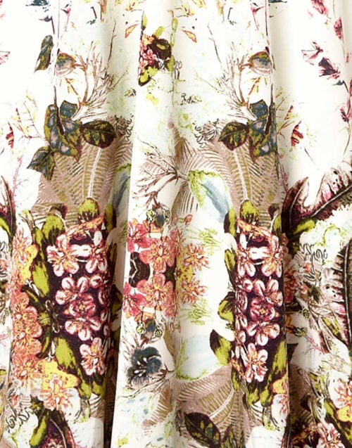 Rochie de mătase cu motive florale
